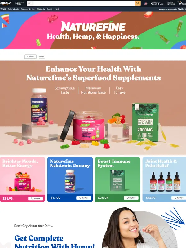 Shopify Website for Naturefine