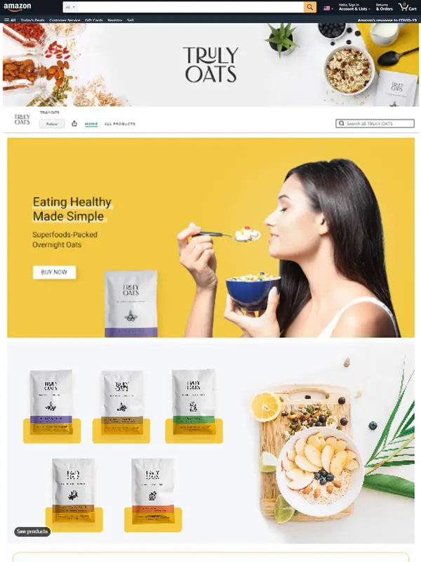 Shopify Website for Truly Oats