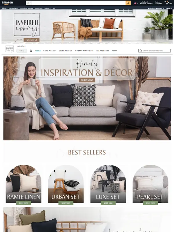 Shopify Website for Inspired Ivory