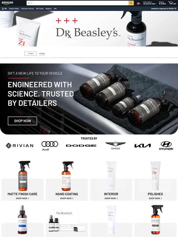 Shopify Website for Dr. Beasley's